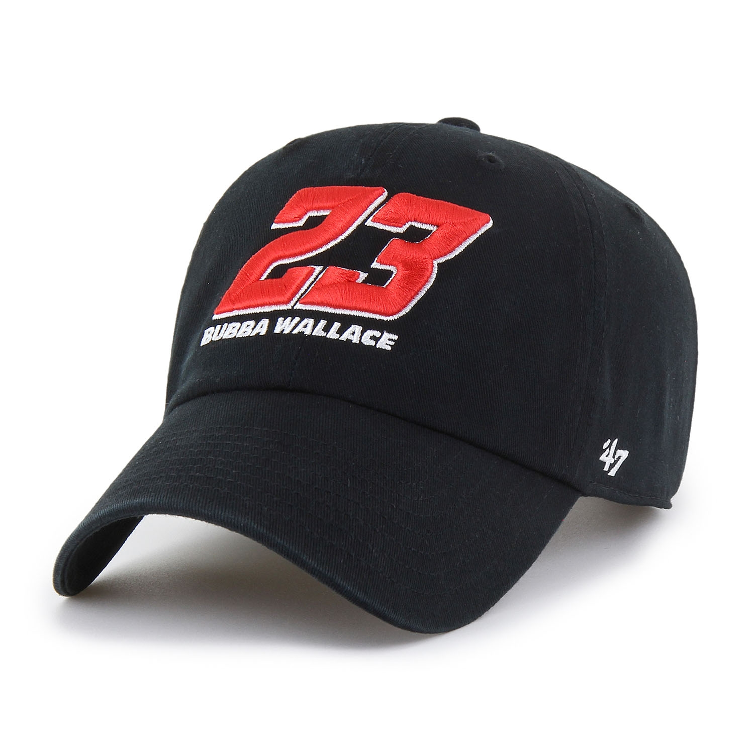#23 Bubba Wallace '47 Clean Up Adjustable NASCAR Cap Schwarz