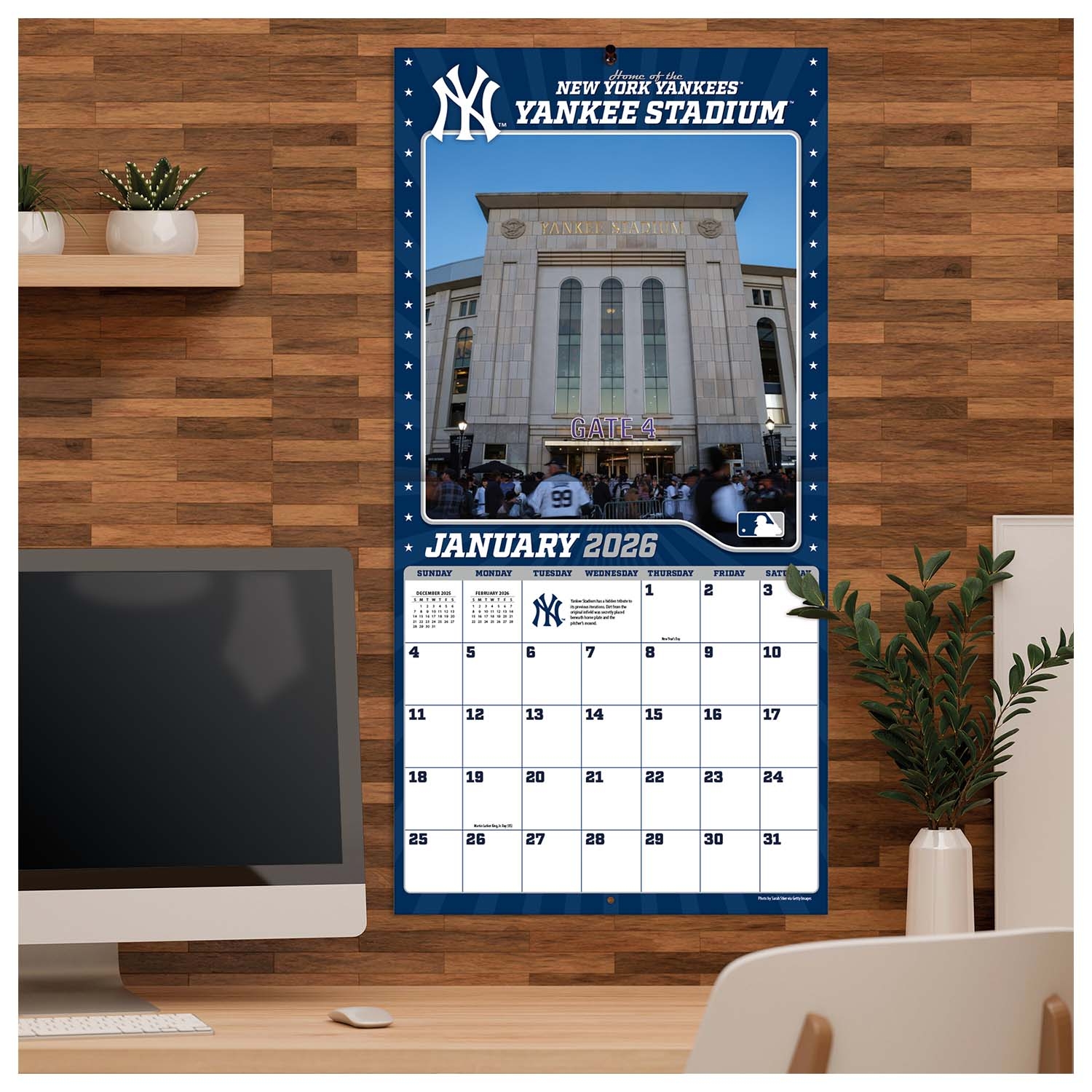 Iconic Ballparks 2026 MLB Wandkalender