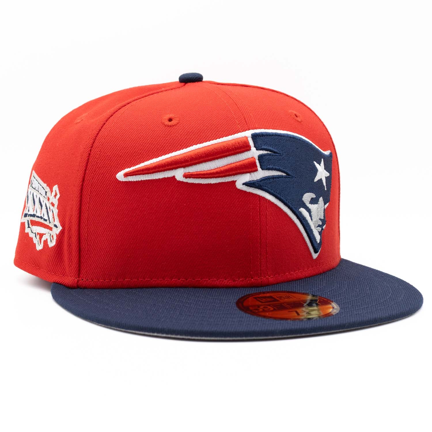 New England Patriots Super Bowl XXXVI 59FIFTY Fitted NFL Cap Rot