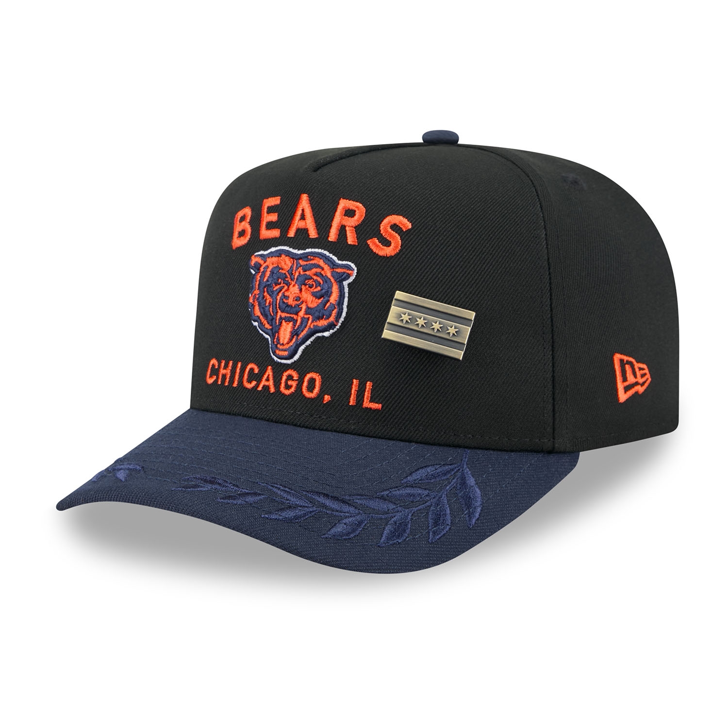 Chicago Bears 2025 NFL Draft New Era 59FIFTY A-Frame Fitted Cap Schwarz