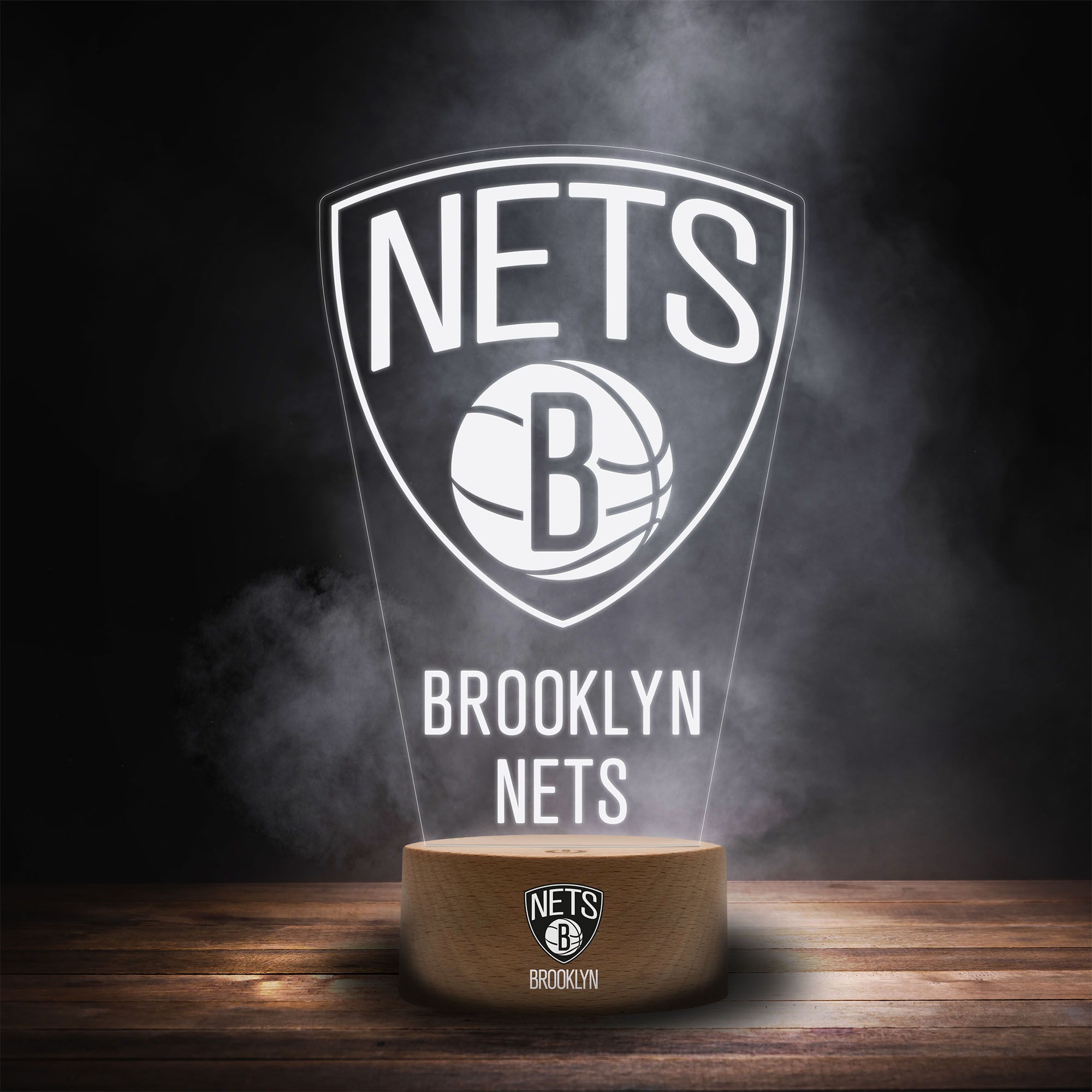 Brooklyn Nets NBA Team Logo LED-Leuchtschild
