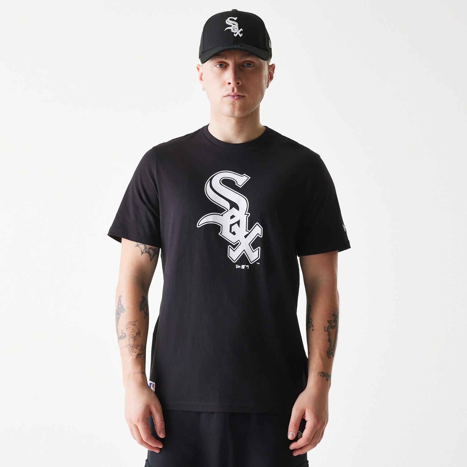 Chicago White Sox Team Logo New Era MLB T-Shirt Black