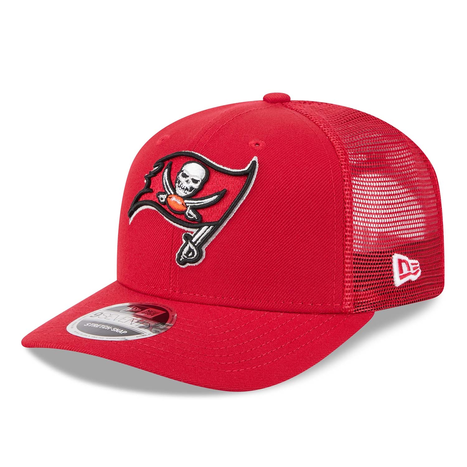 Tampa Bay Buccaneers New Era Stretch-Snap 9SEVENTY NFL Trucker Cap Red
