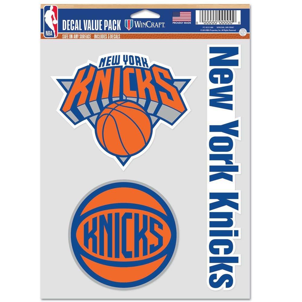 New York Knicks Multi-Use NBA Decals Set (3 Pcs.)