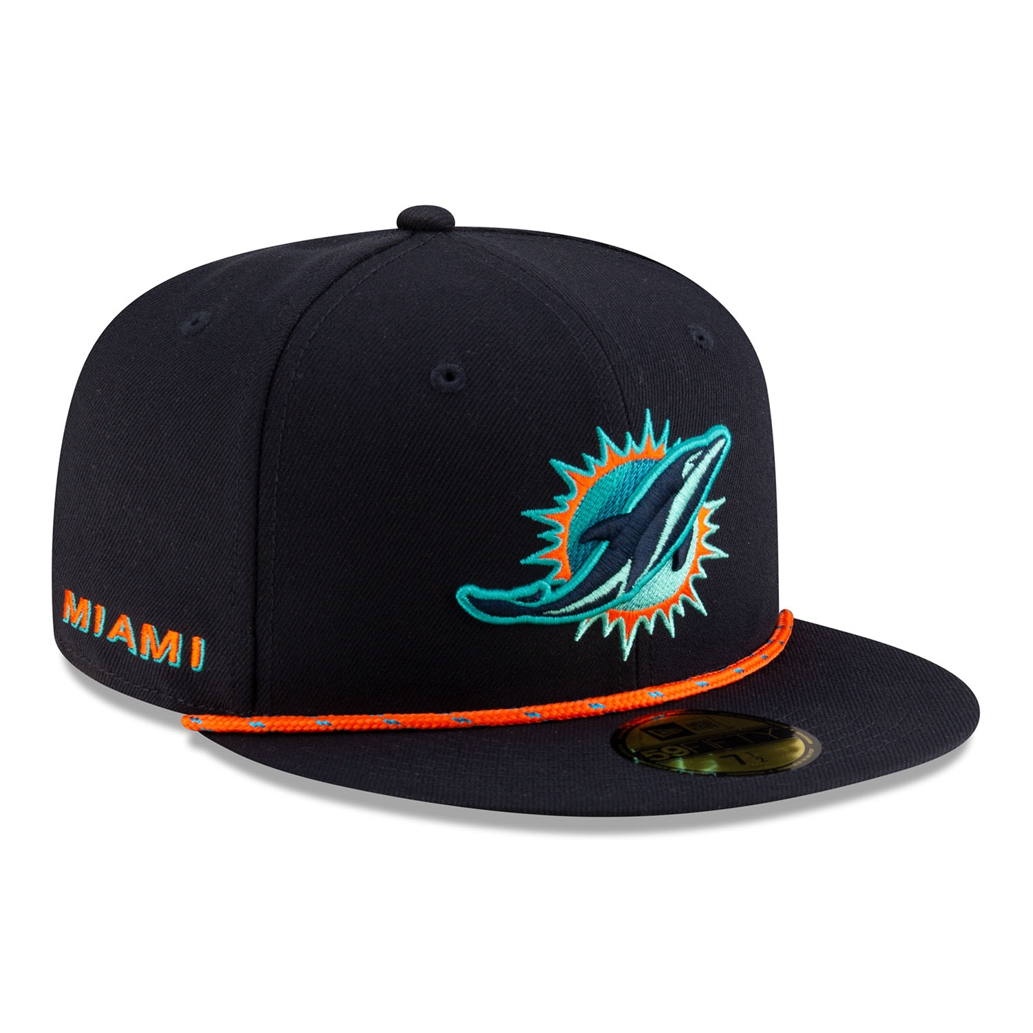 Miami Dolphins 2025 Rivalries 59FIFTY Fitted Cap Navy