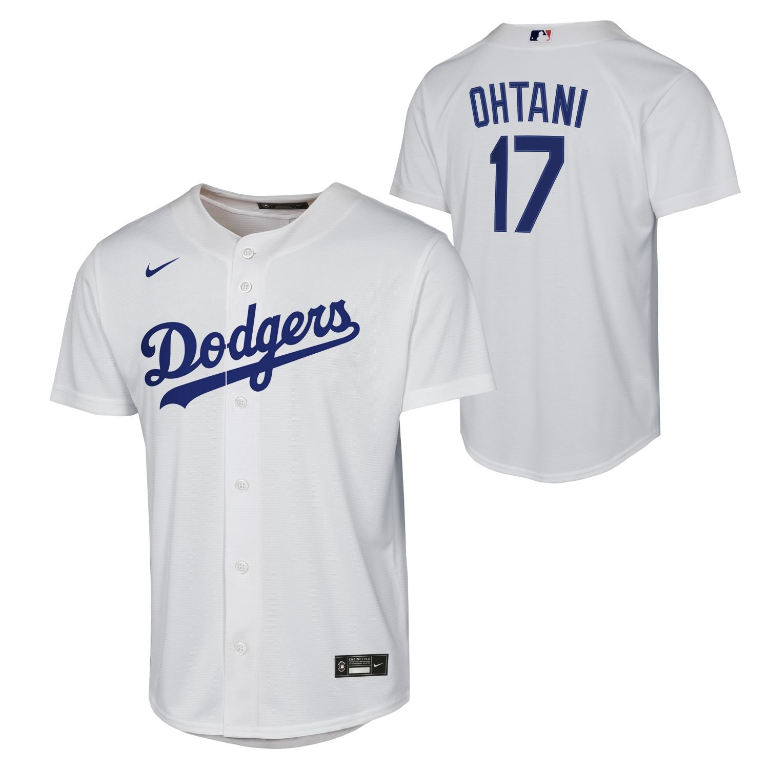 Shohei Ohtani #17 Los Angeles Dodgers Nike Replica MLB Jersey White (YOUTH)