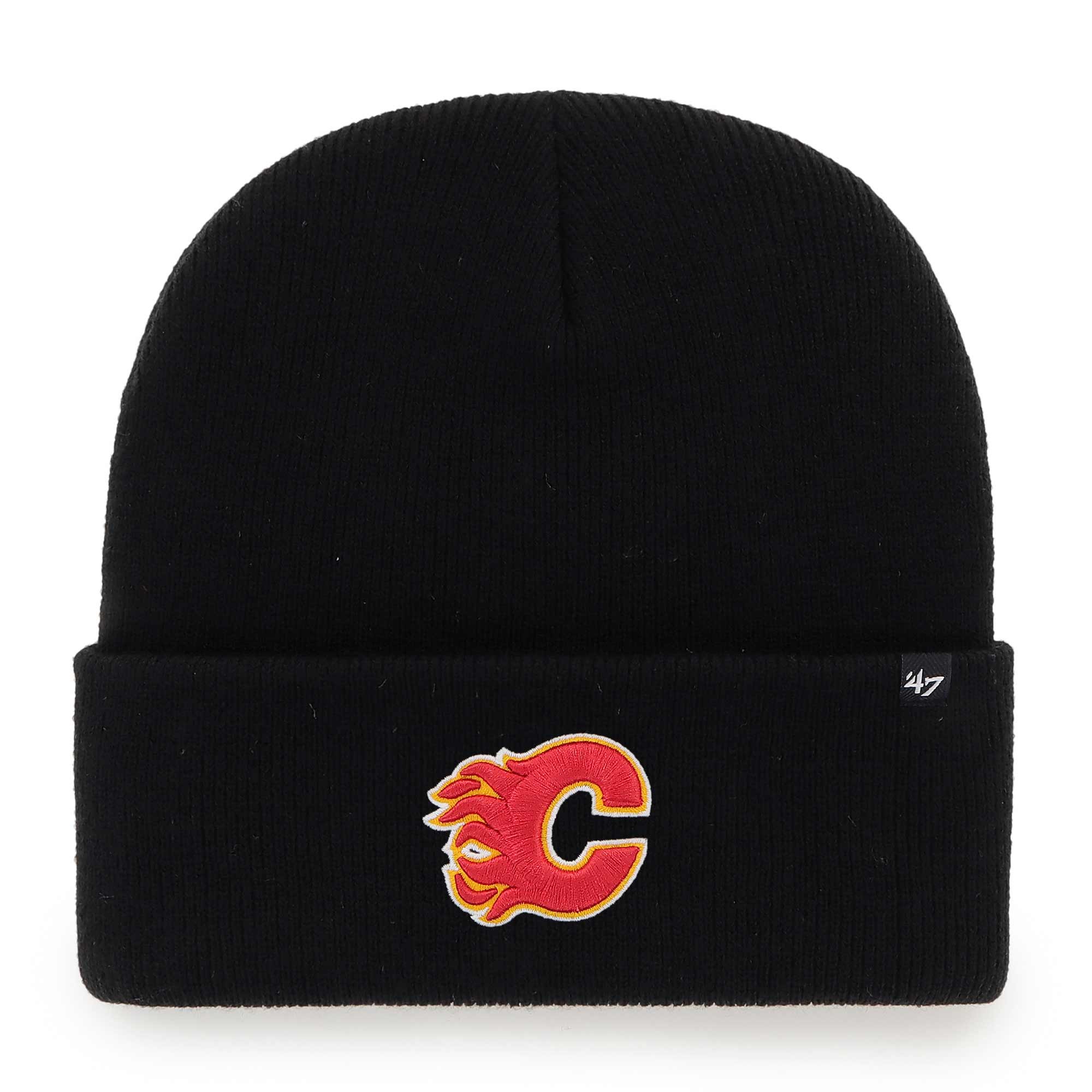 Calgary Flames '47 Haymaker NHL Beanie Wintermütze Schwarz