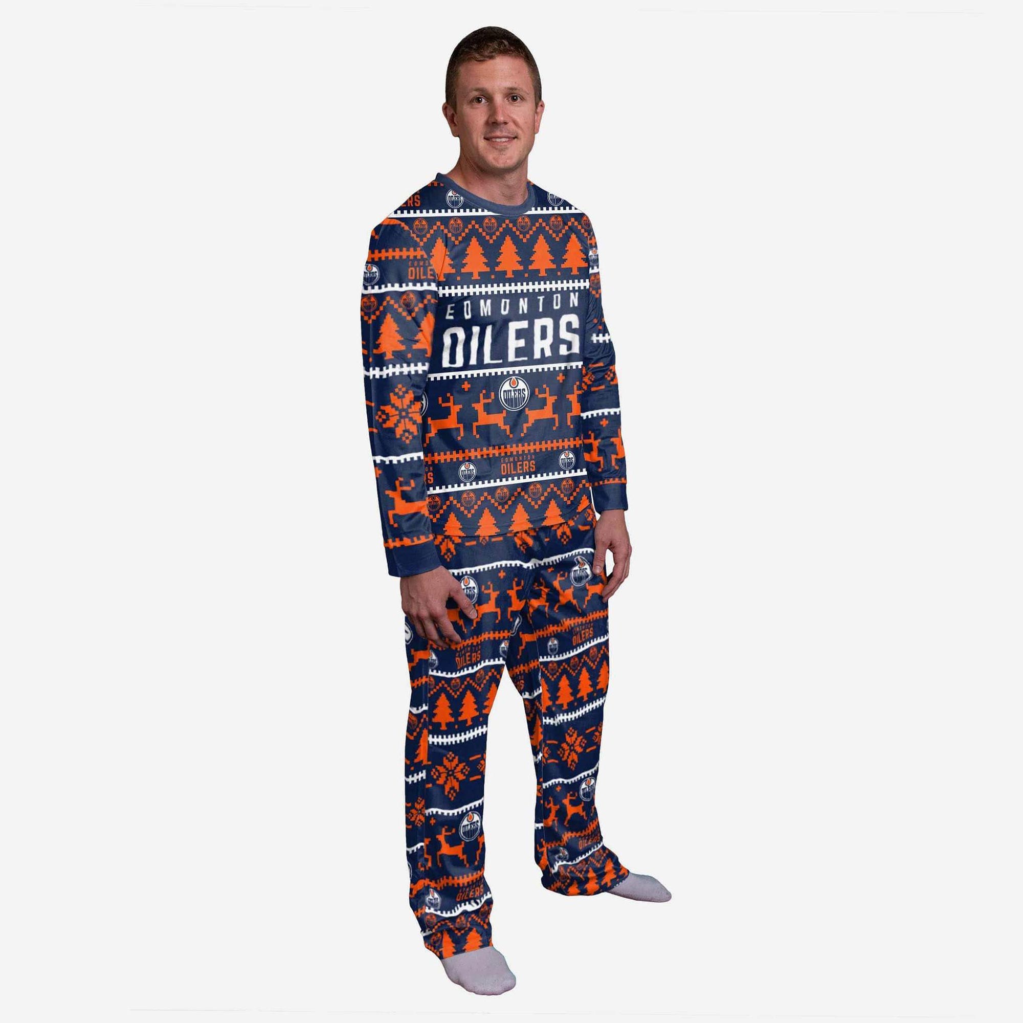 Edmonton Oilers Holiday Pajamas NHL Schlafanzug-Set (2-Teilig)