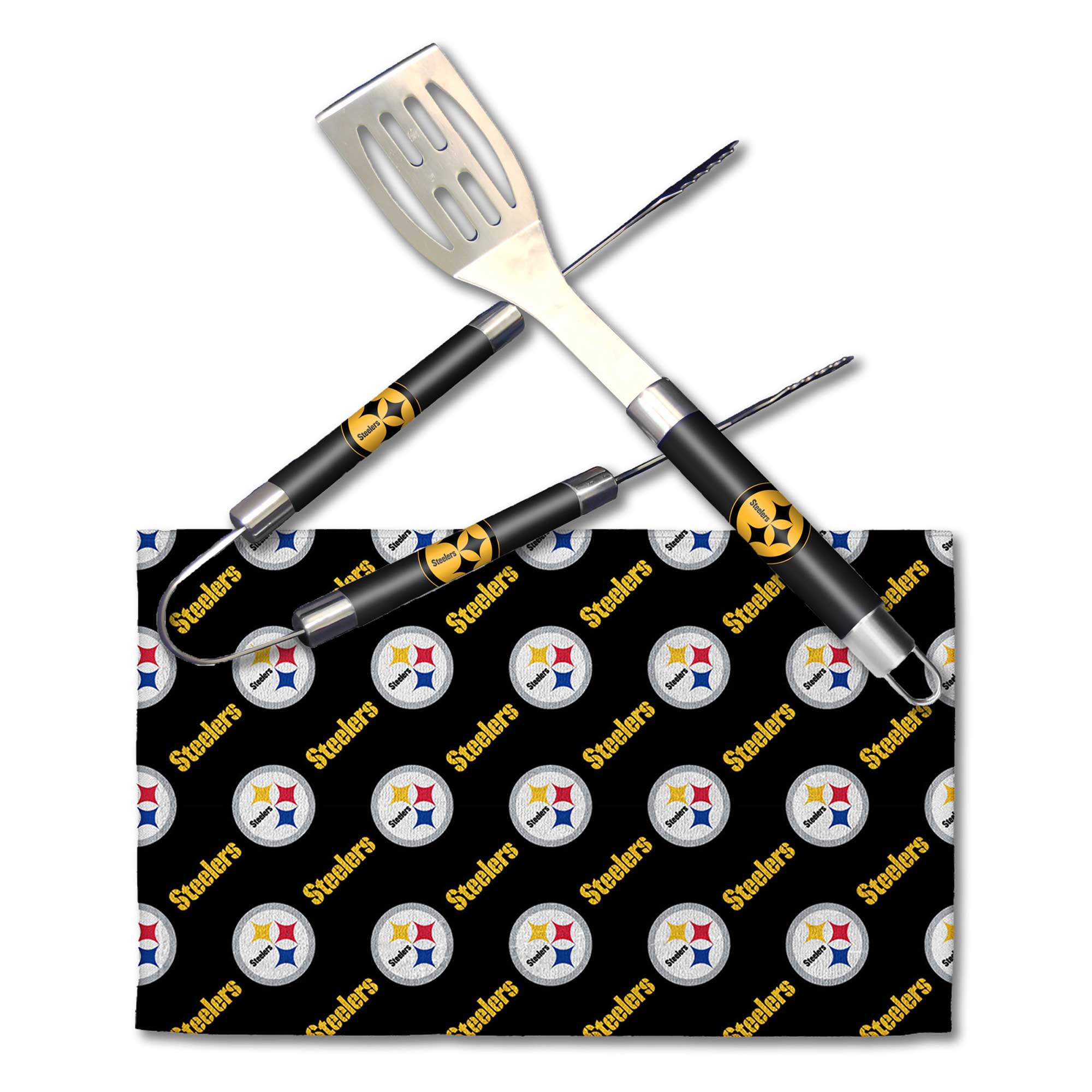 Pittsburgh Steelers NFL Barbecue Grillbesteck-Set (3-Teilig)