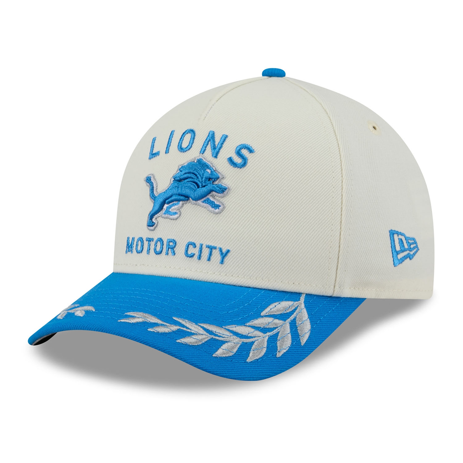 Detroit Lions 2025 NFL Draft 9FORTY M-Crown A-Frame Snapback Cap Cream