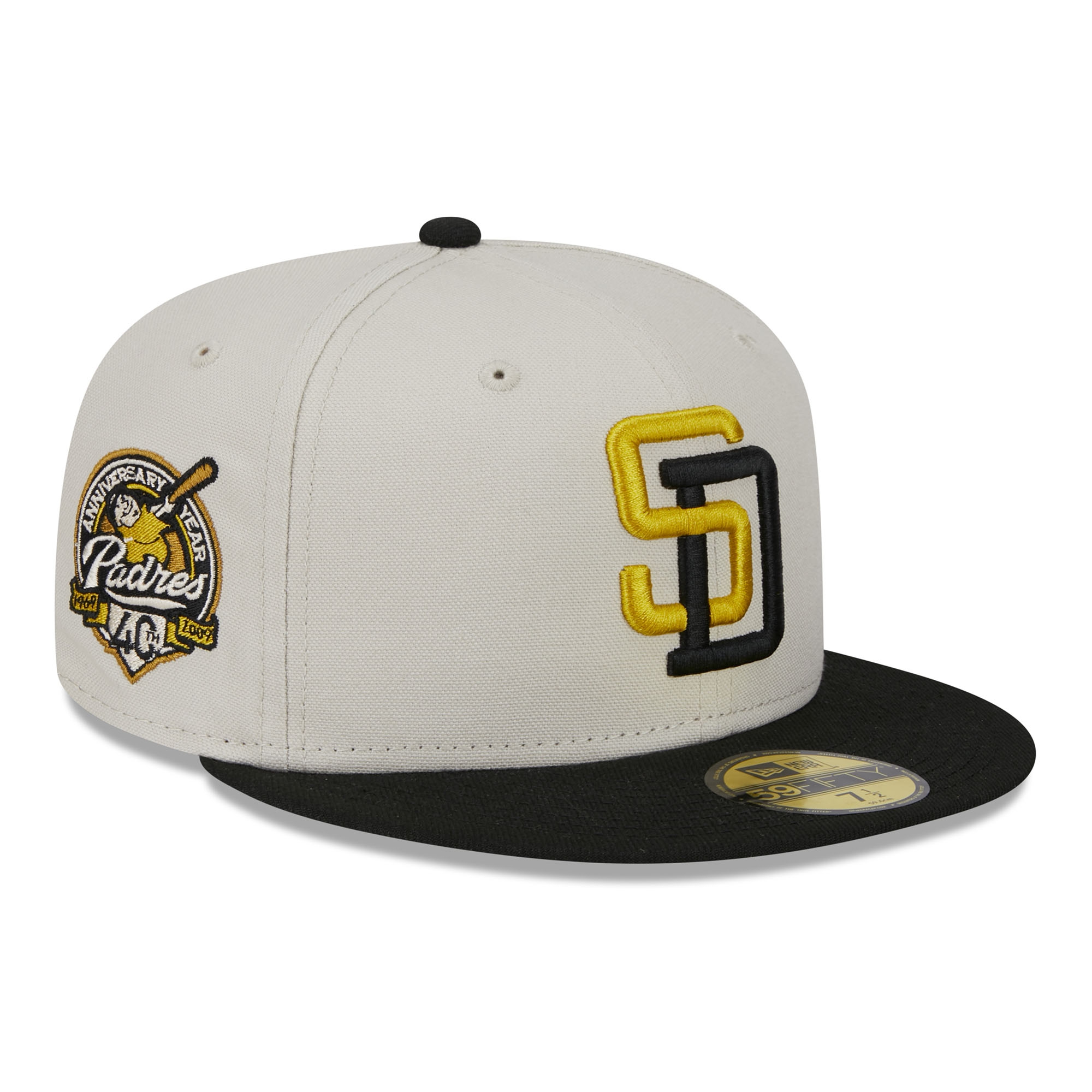 San Diego Padres Two-Tone Stone New Era 59FIFTY Fitted MLB Cap