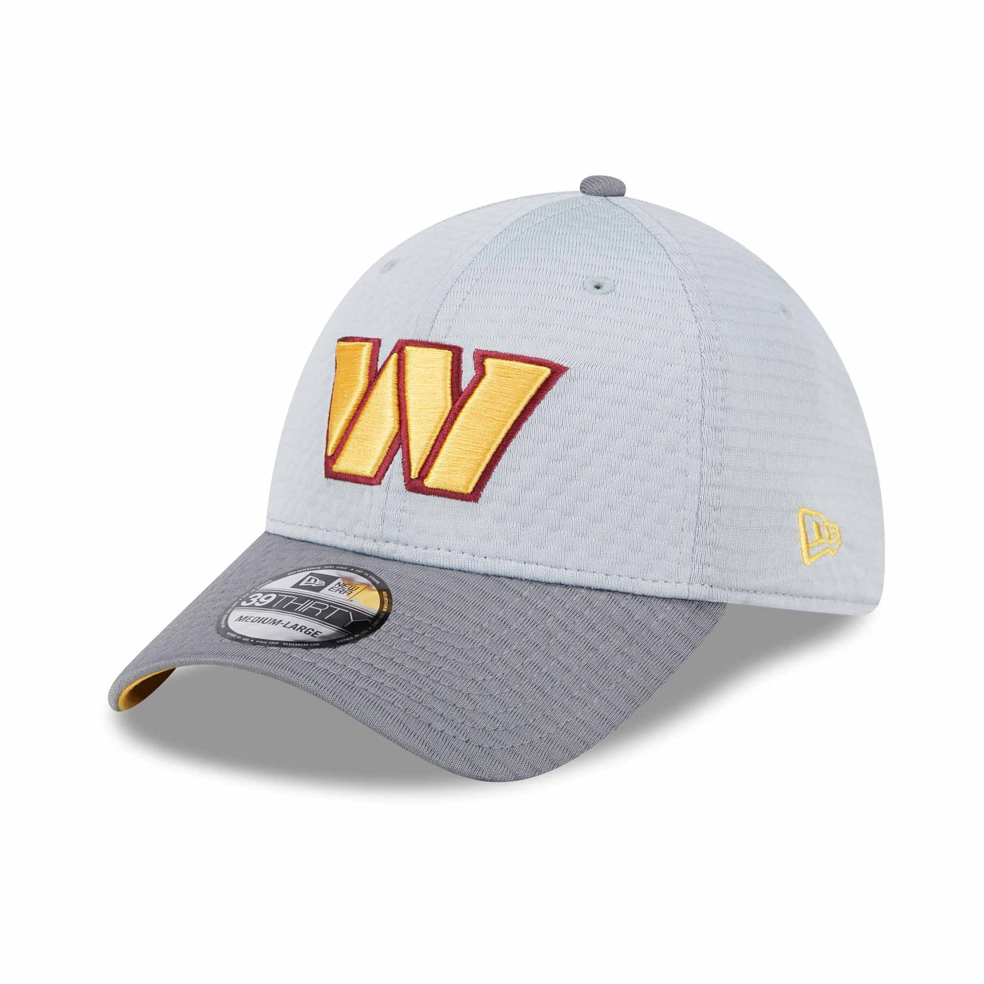 Washington Commanders 2024 NFL Training Camp New Era 39THIRTY Flex Cap Grau