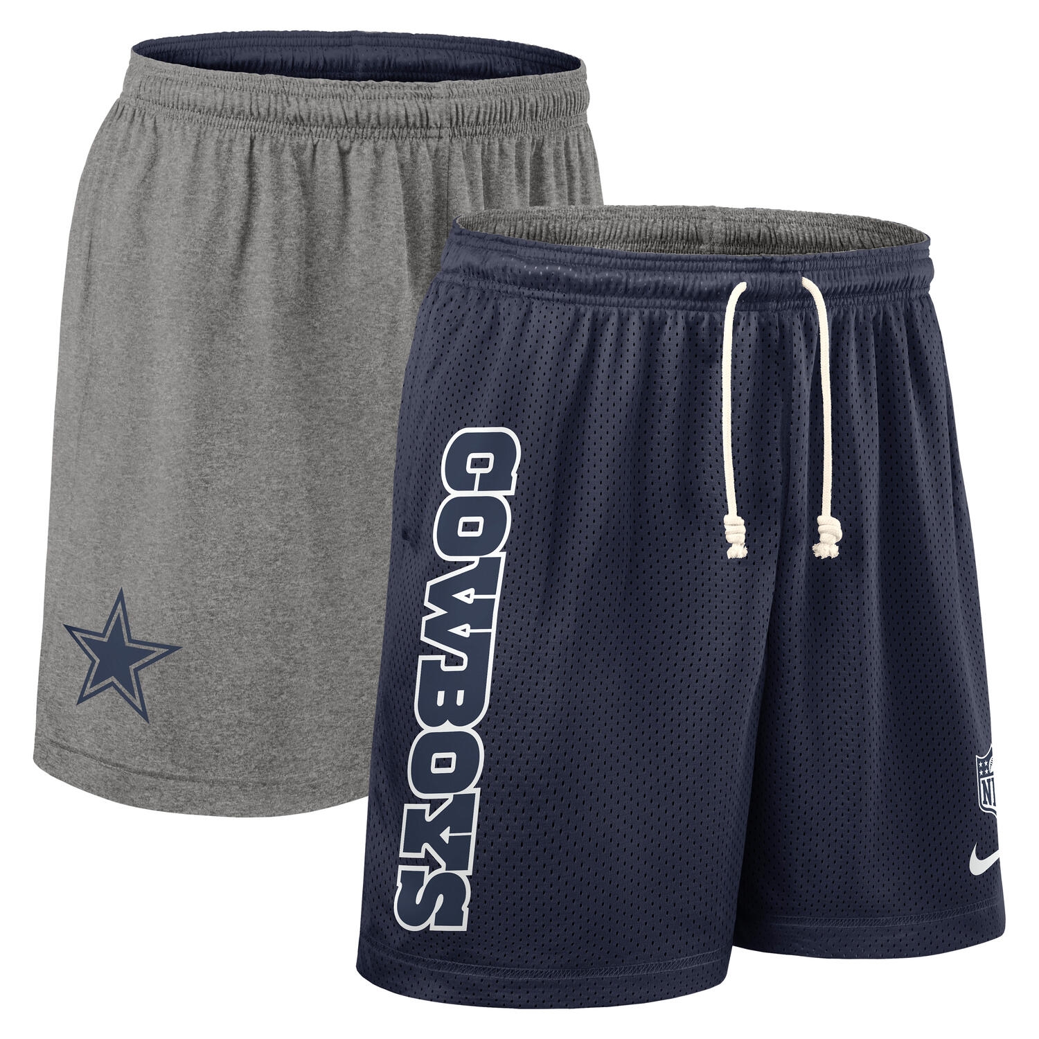 Dallas Cowboys 2025 NFL Sideline Reversible Mesh Nike Dri-FIT Shorts Navy