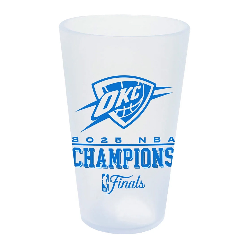 Oklahoma City Thunder 2025 NBA Champions Silicone Pint Glas
