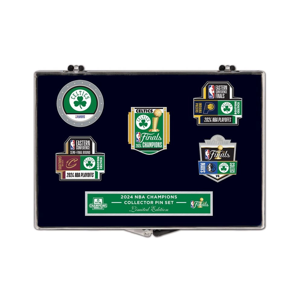 Boston Celtics 2024 NBA Champions Collector Pin Set