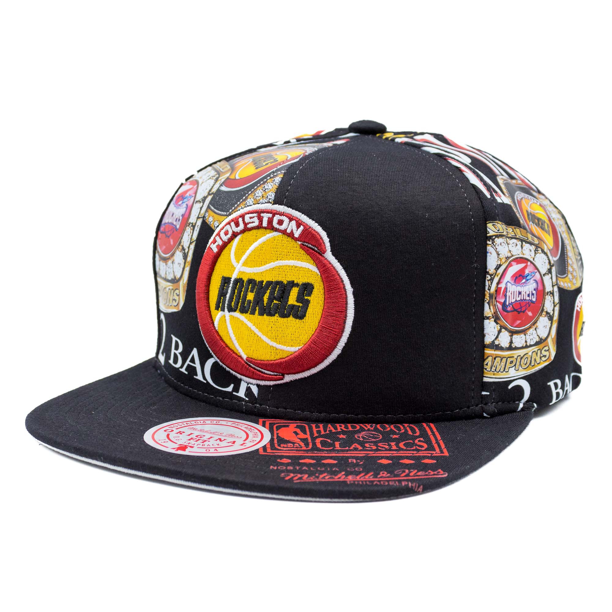 Houston Rockets Shirt Remix Mitchell & Ness Snapback NBA Cap Black