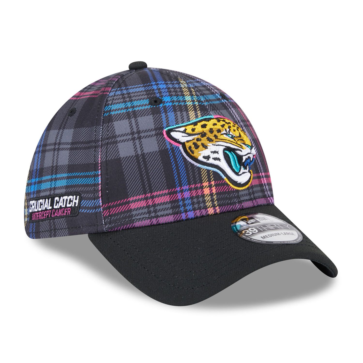 Jacksonville Jaguars 2024 NFL Crucial Catch New Era 39THIRTY Flex Cap