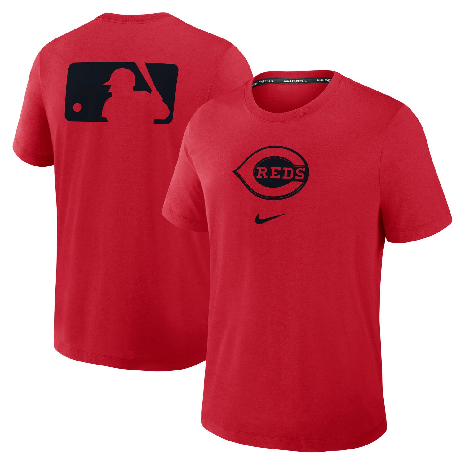 Cincinnati Reds Early Work 2025 MLB Authentic Nike Tri-Blend T-Shirt Rot