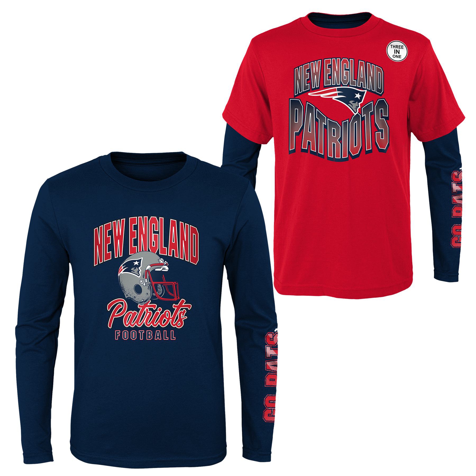 New England Patriots Game Day 3-in-1 Combo NFL Shirt (YOUTH)