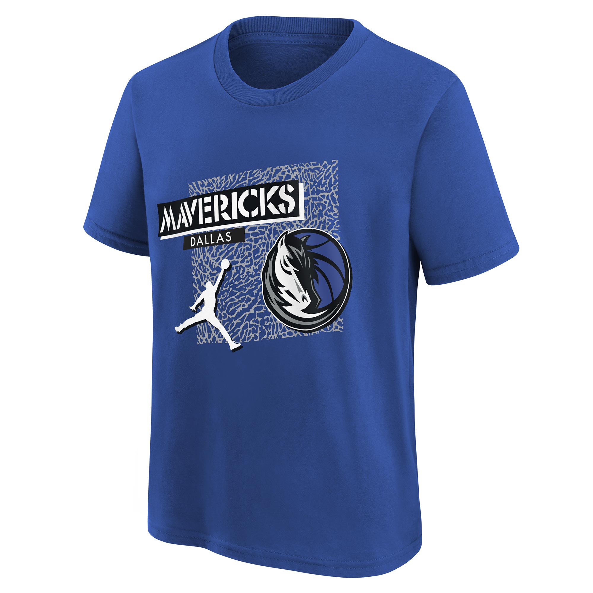 Dallas Mavericks Statement Jordan NBA T-Shirt Blau (KINDER)