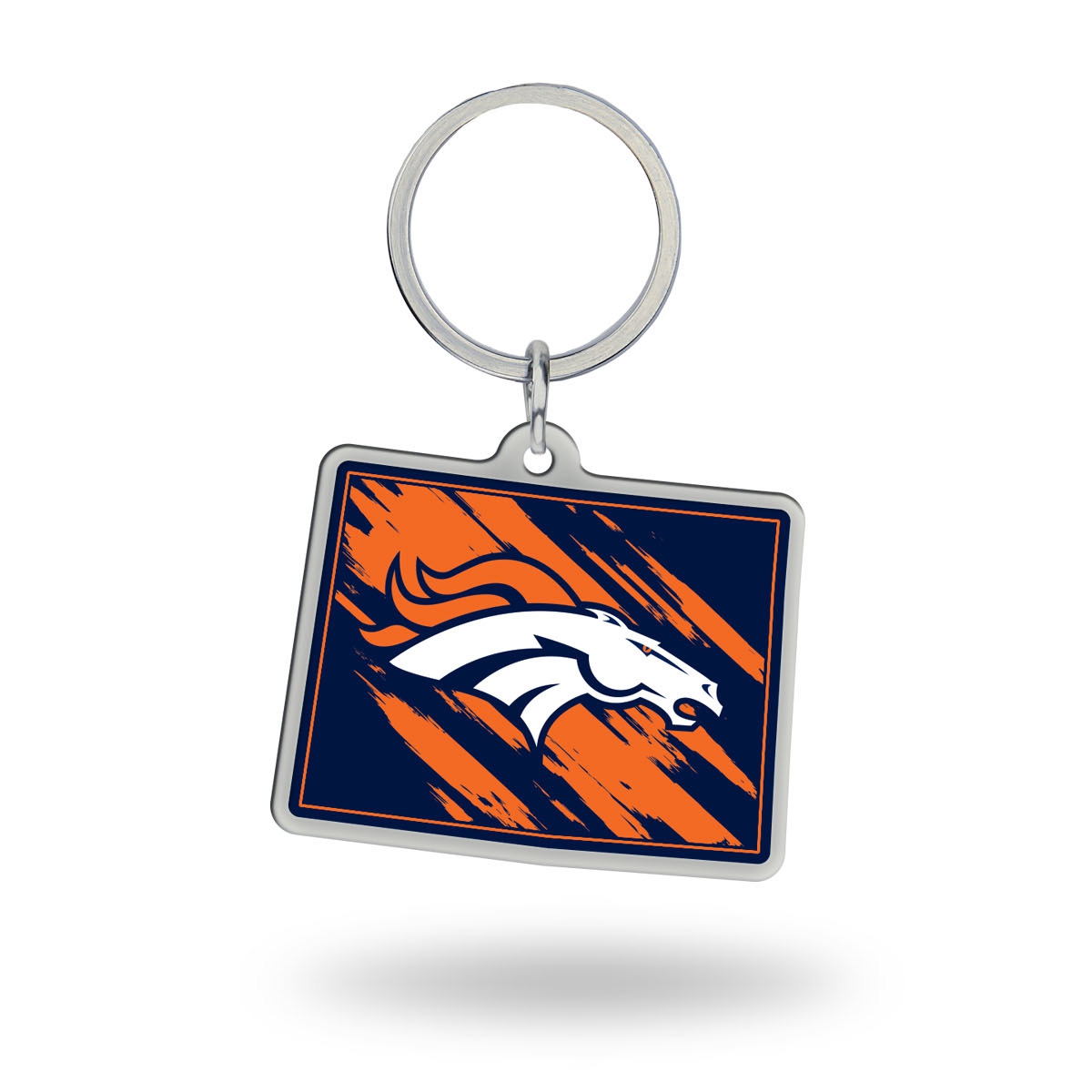 Denver Broncos State Shaped NFL Schlüsselanhänger