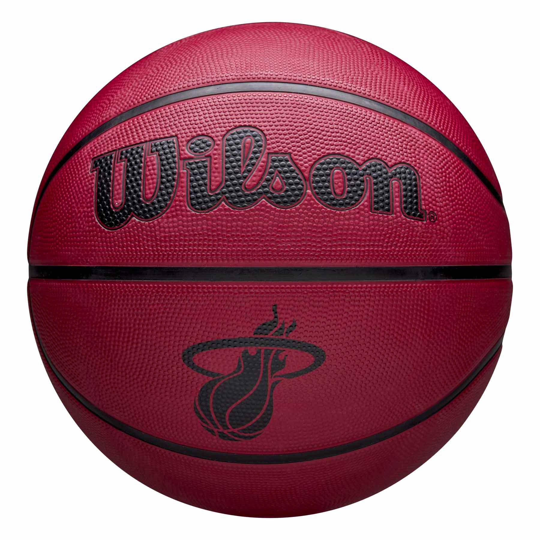 Miami Heat Solid Wilson NBA Basketball Rot (Size 5)