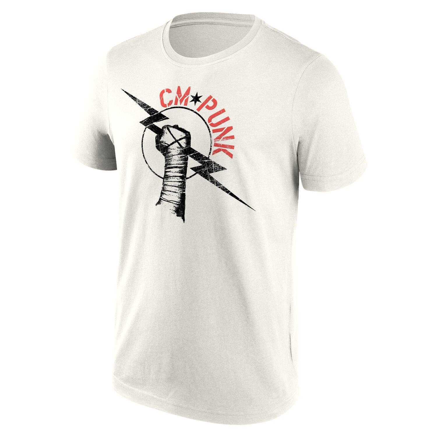 CM Punk WWE Superstar T-Shirt Cream
