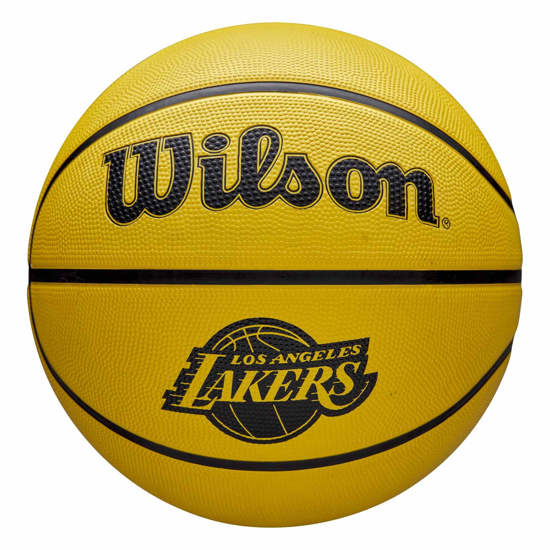 Los Angeles Lakers Solid Wilson NBA Basketball Gelb (Size 5)