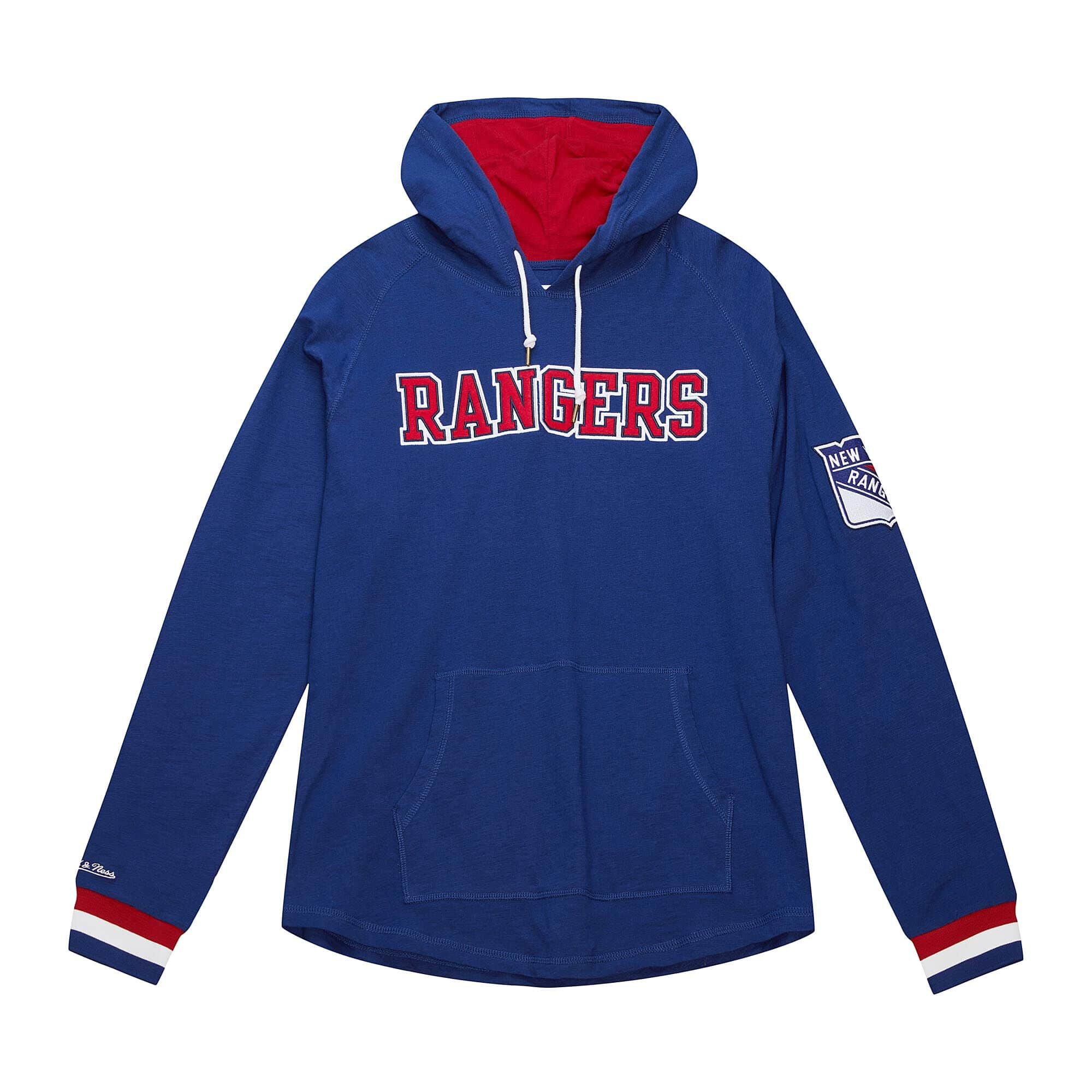 New York Rangers Legendary Slub Mitchell & Ness NHL Long Sleeve Hoodie