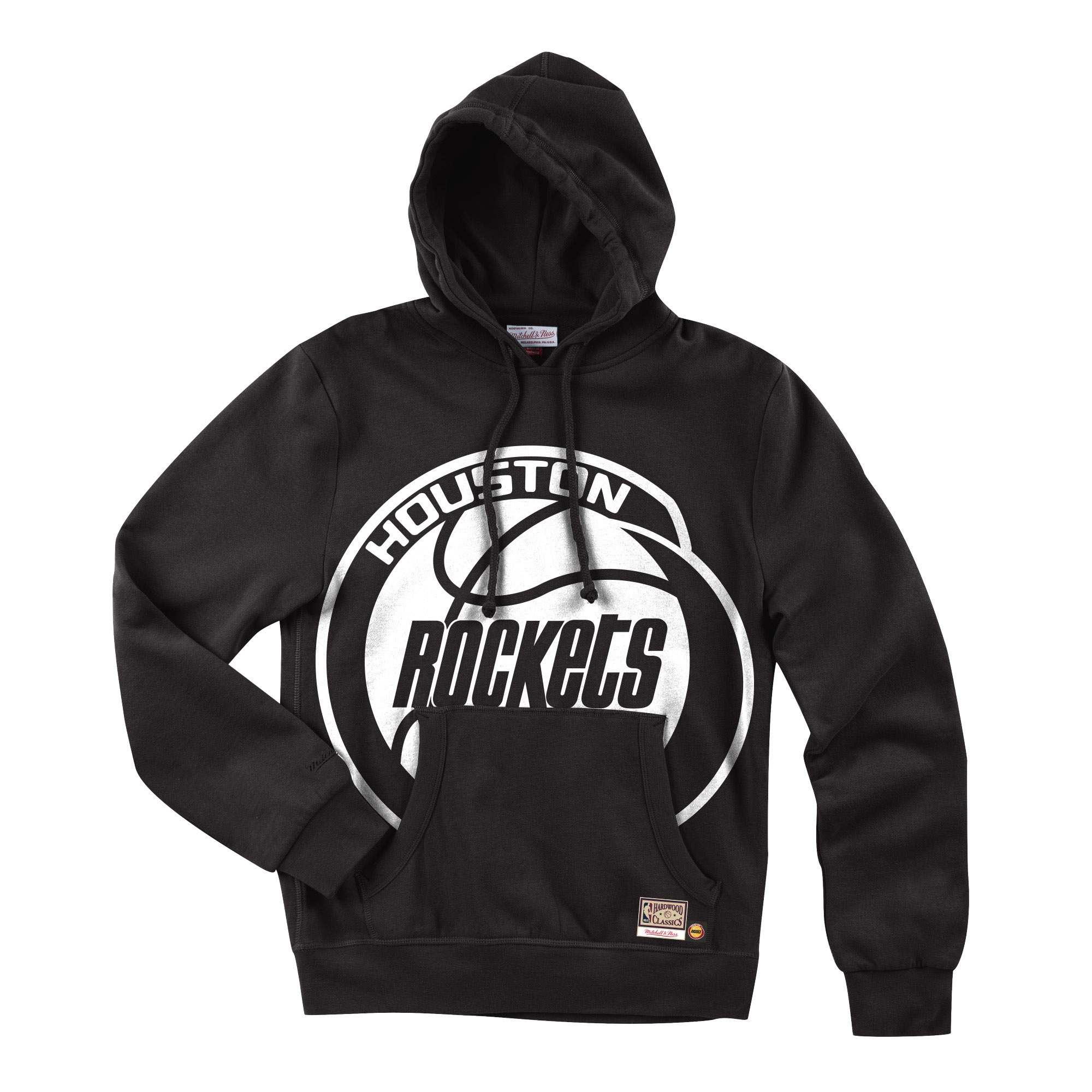 Houston Rockets Black Big Face 3.0 Mitchell & Ness NBA Hoodie
