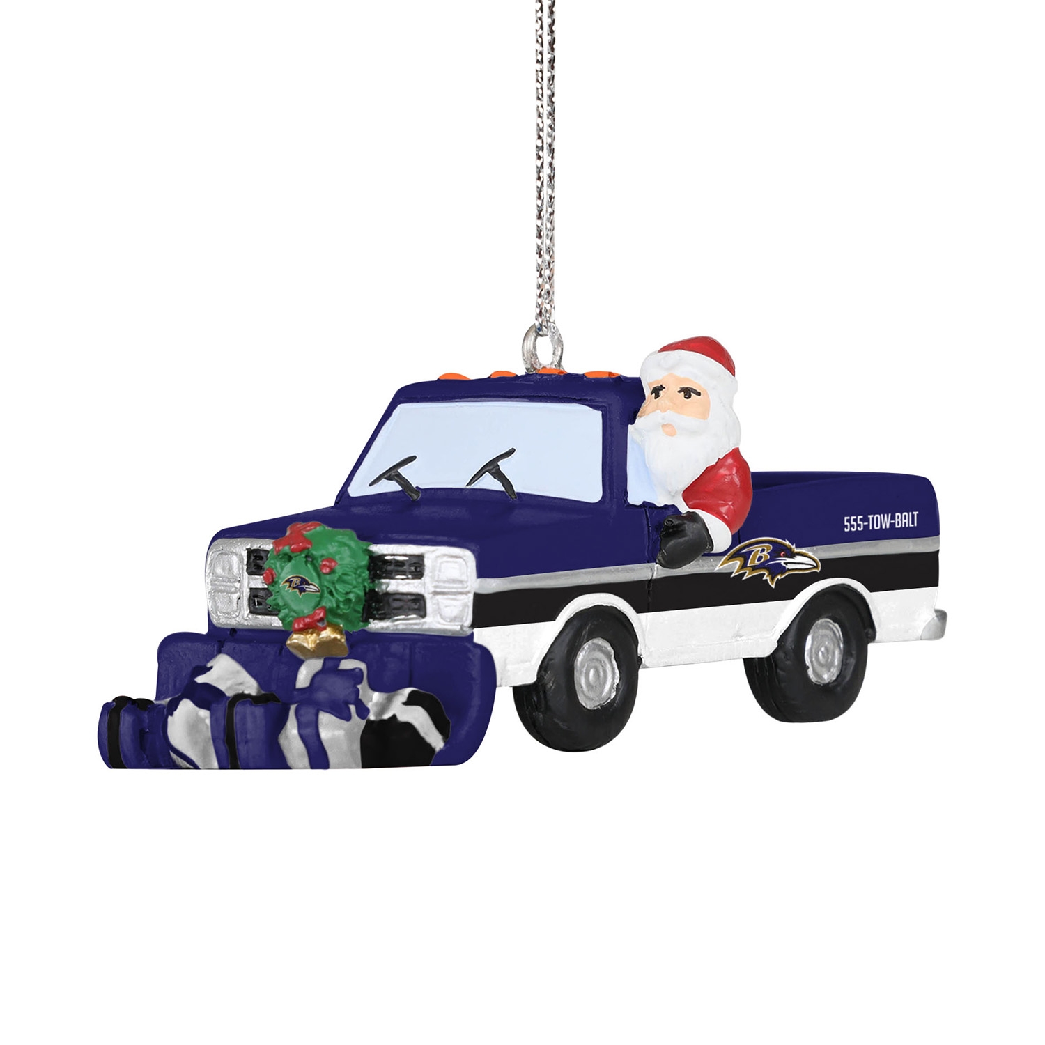 Baltimore Ravens NFL Snow Plow Truck Weihnachtsanhänger