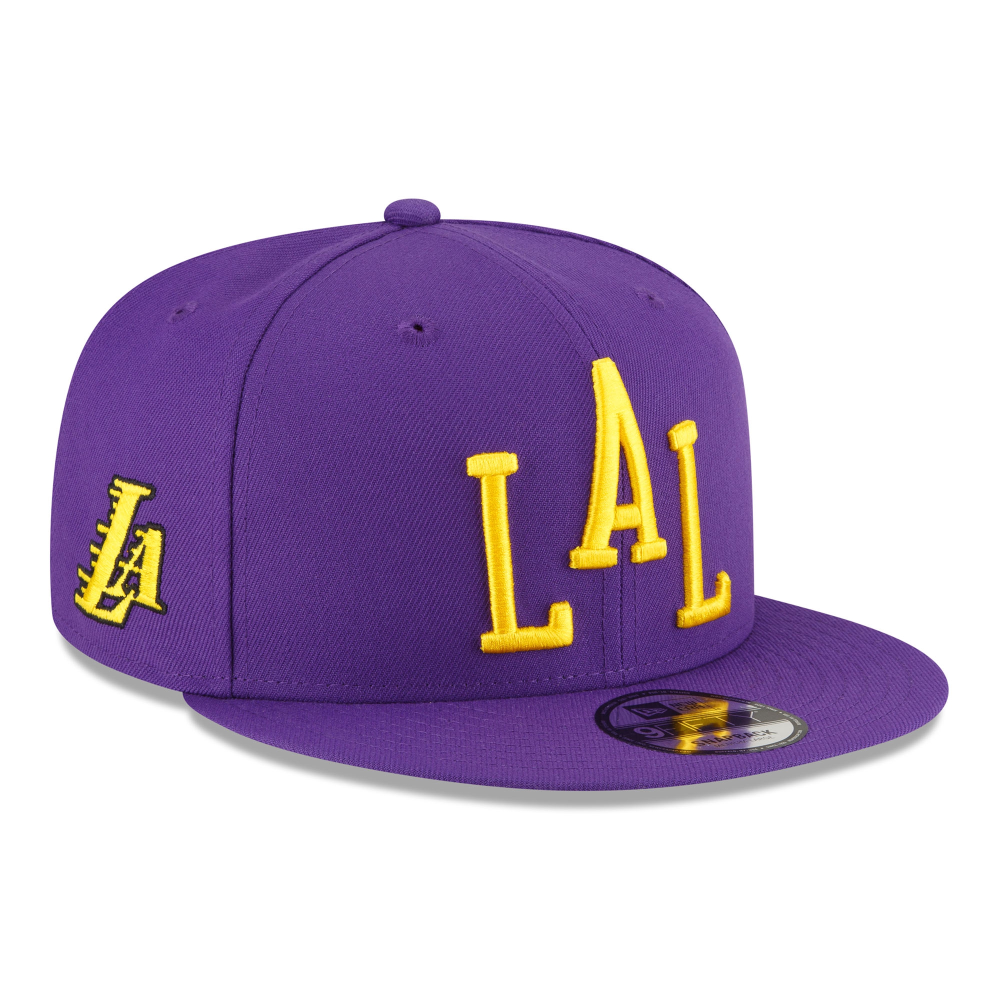 Los Angeles Lakers 2023 NBA City Edition New Era 9FIFTY Snapback Cap Alternate