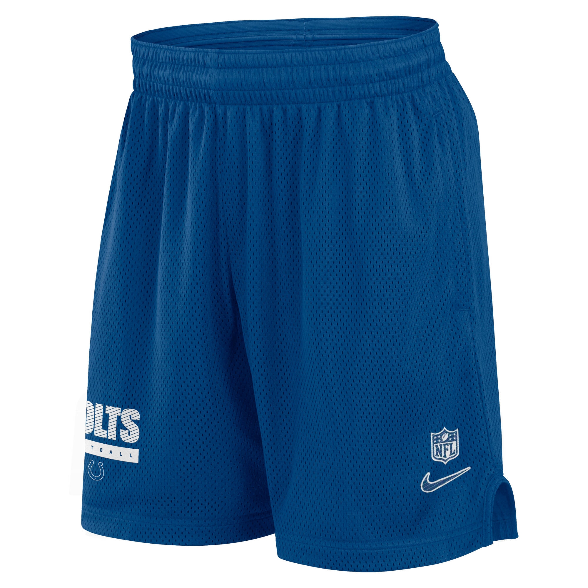 Indianapolis Colts 2024 NFL Sideline Mesh Nike Dri-FIT Shorts Blau