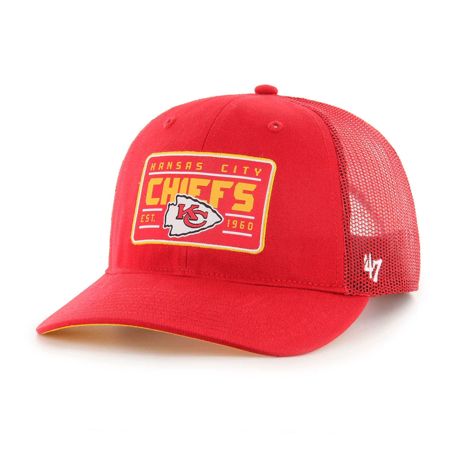 Kansas City Chiefs Hardline '47 Trucker Snapback NFL Cap Rot
