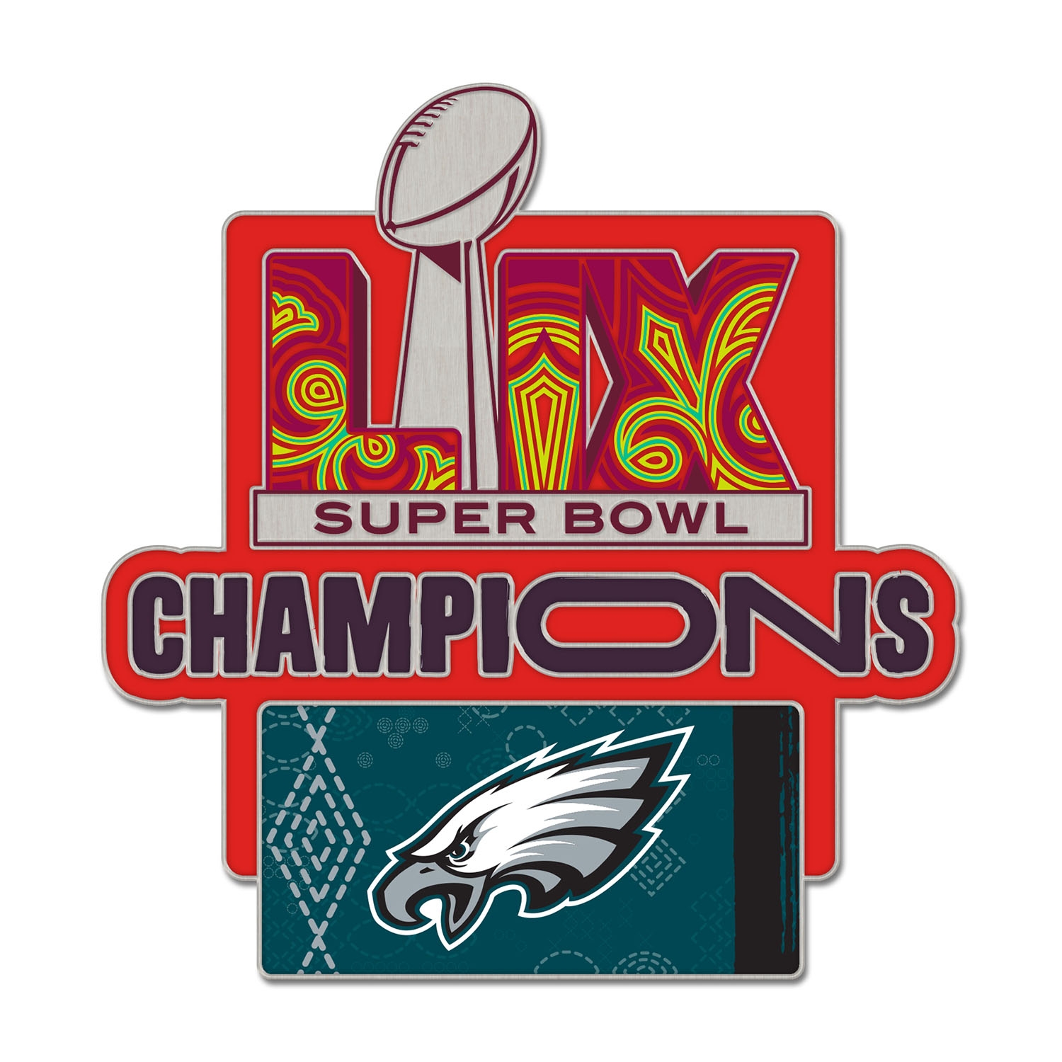 Philadelphia Eagles Super Bowl LIX Champions NFL Pin Anstecknadel