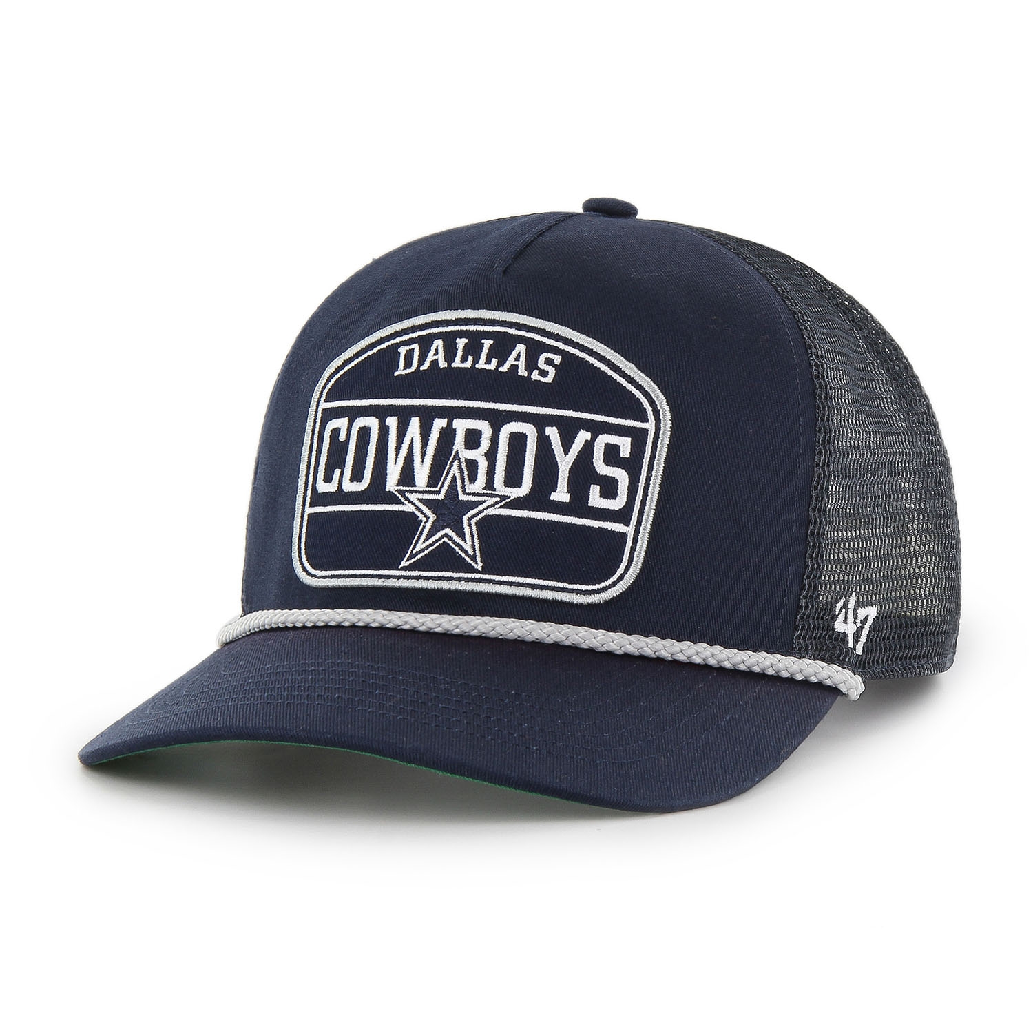 Dallas Cowboys Hone Rope '47 Hitch RF Snapback Trucker NFL Cap Navy