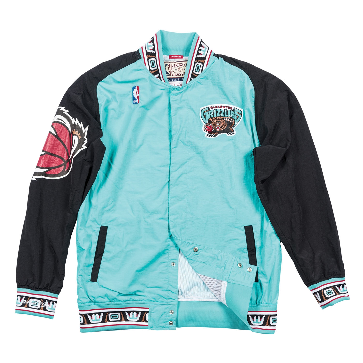 Vancouver Grizzlies 1995-96 Authentic Warm Up NBA Jacket Teal