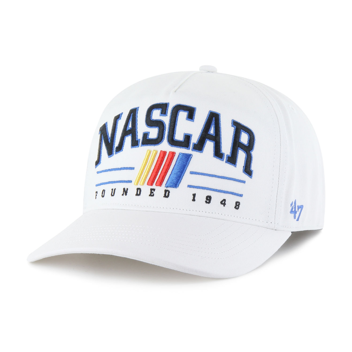 NASCAR '47 Hitch Roscoe Adjustable Racing Cap Weiß