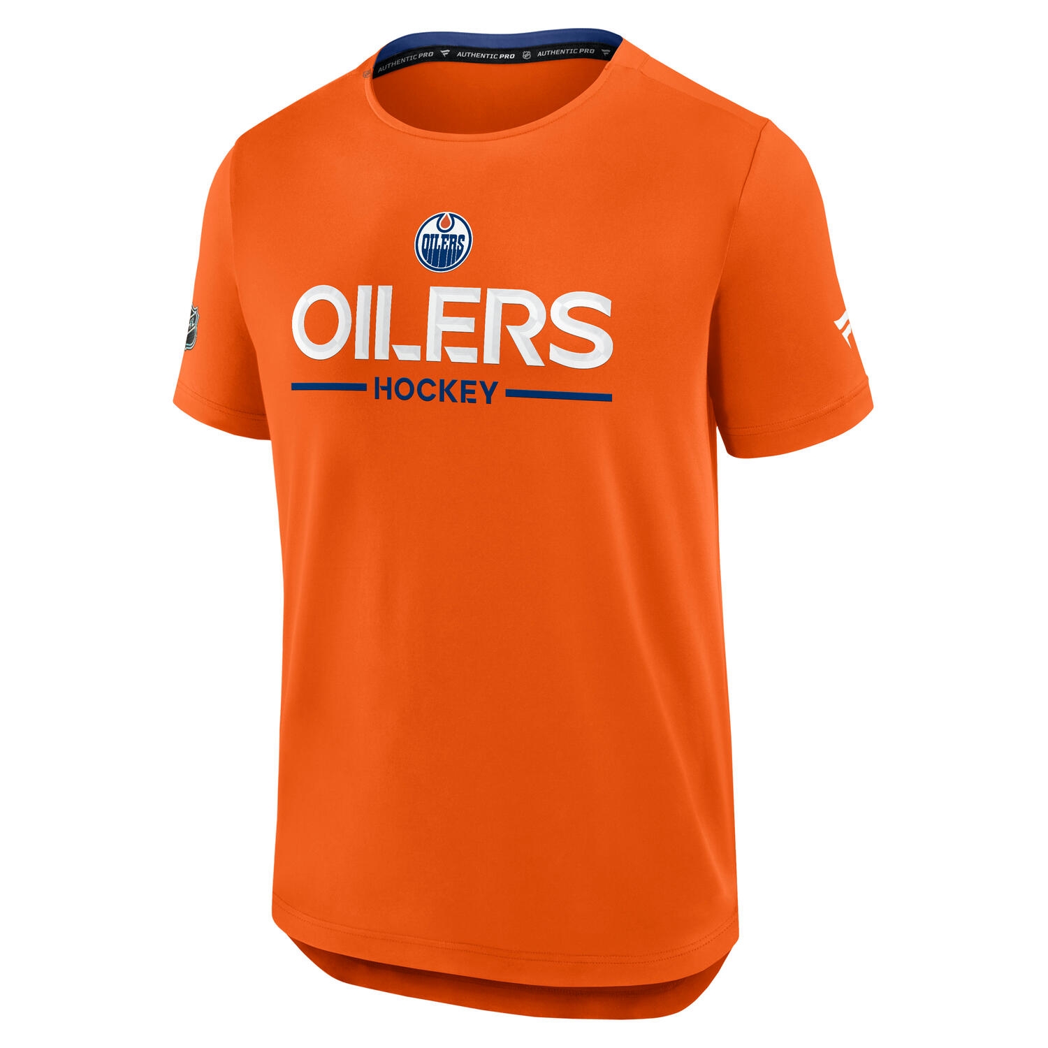 Edmonton Oilers 2025/26 Authentic Pro Rink Tech NHL T-Shirt Orange