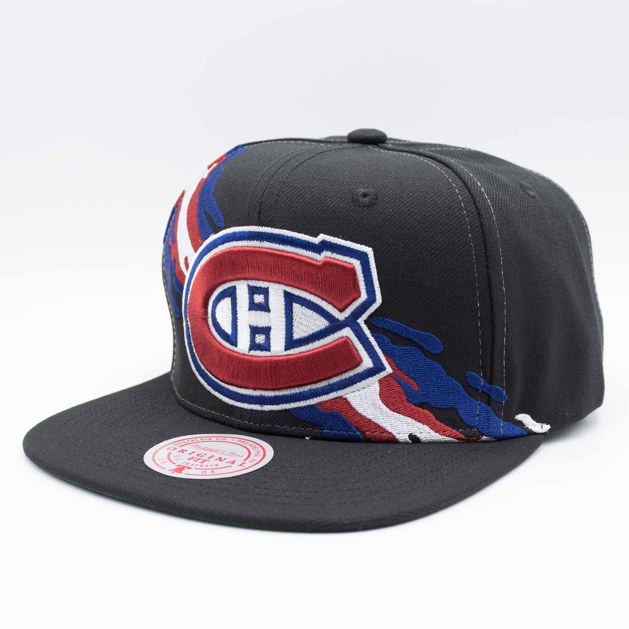 Montreal Canadiens Paintbrush Mitchell & Ness Snapback NHL Cap Black