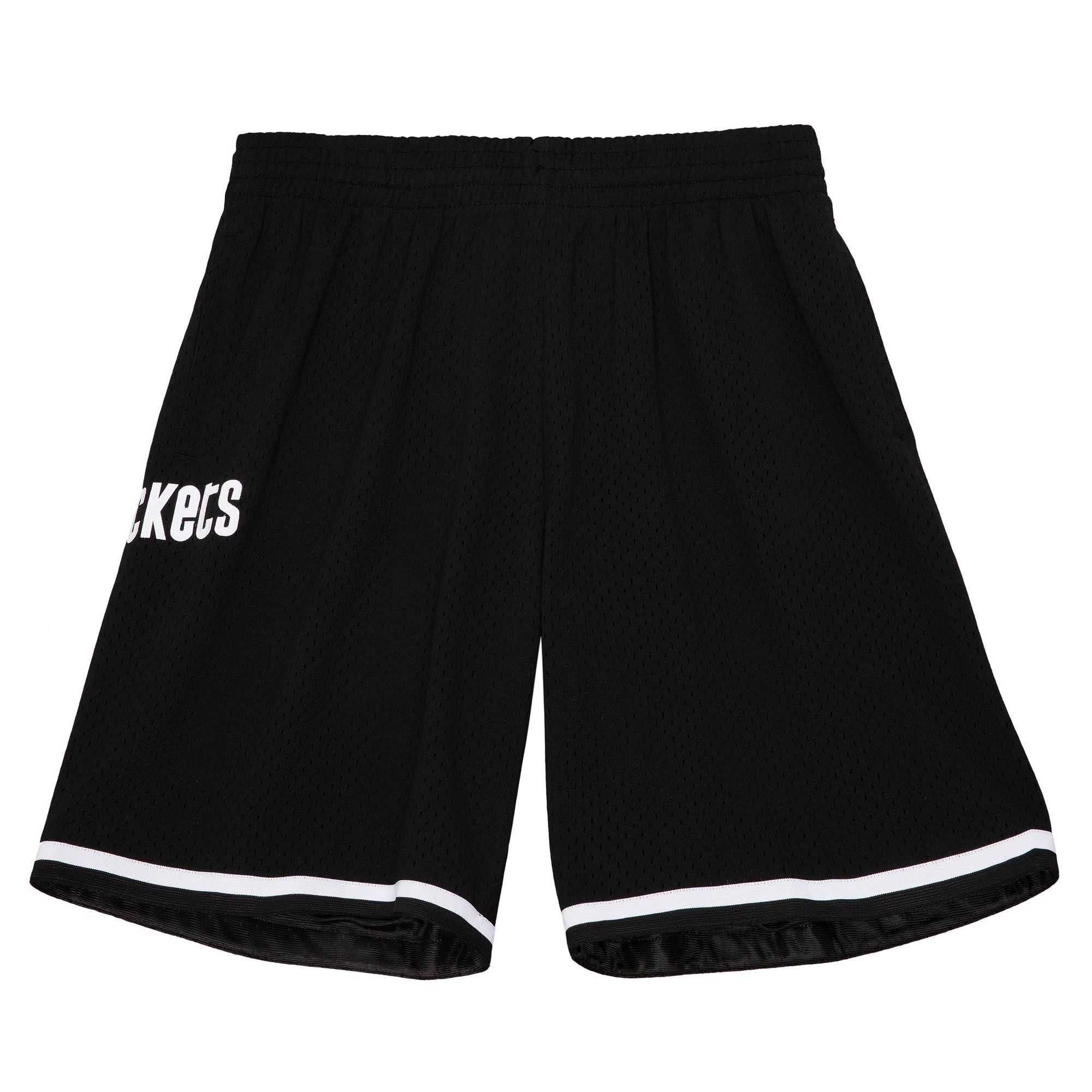 Houston Rockets White Logo Mitchell & Ness Swingman NBA Shorts