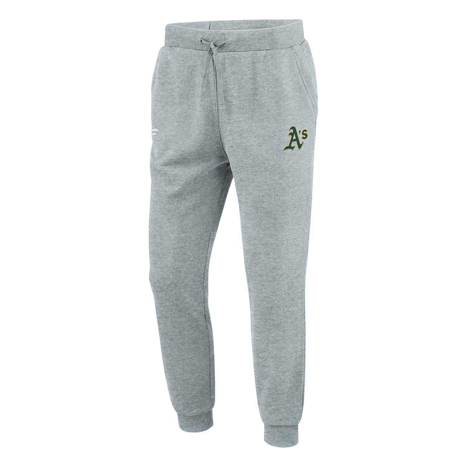 Oakland Athletics Logo Fanatics MLB Jogger Sweatpants Gray