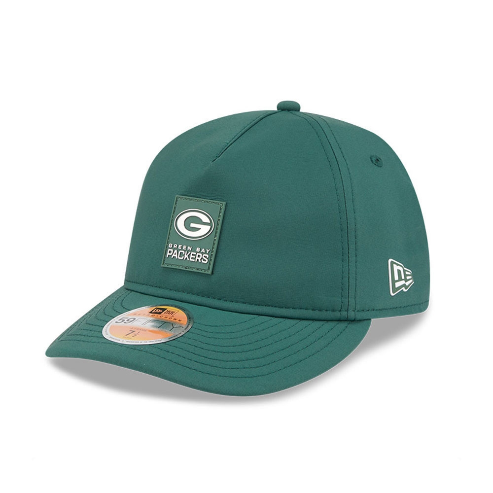 Green Bay Packers 2025 NFL On-Field Sideline 59FIFTY A-Frame Fitted Cap Grün