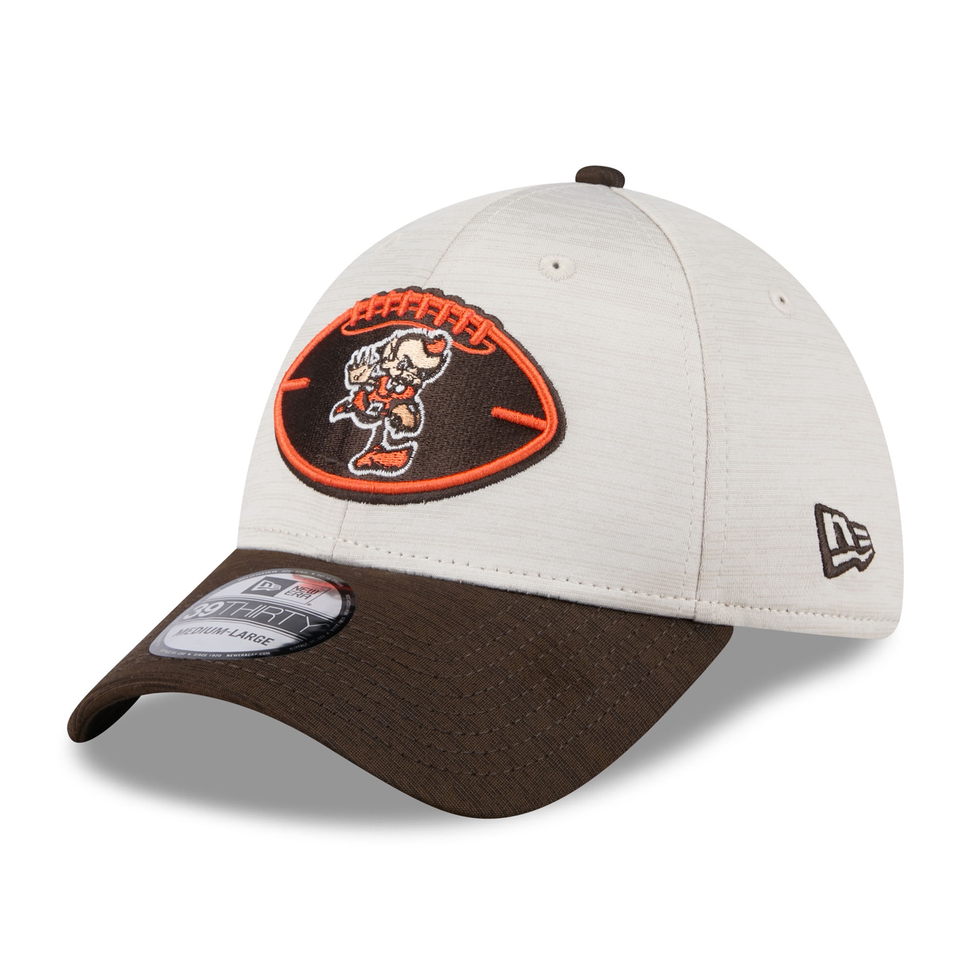 Cleveland Browns Historic 2024 NFL Sideline New Era 39THIRTY Flex Cap