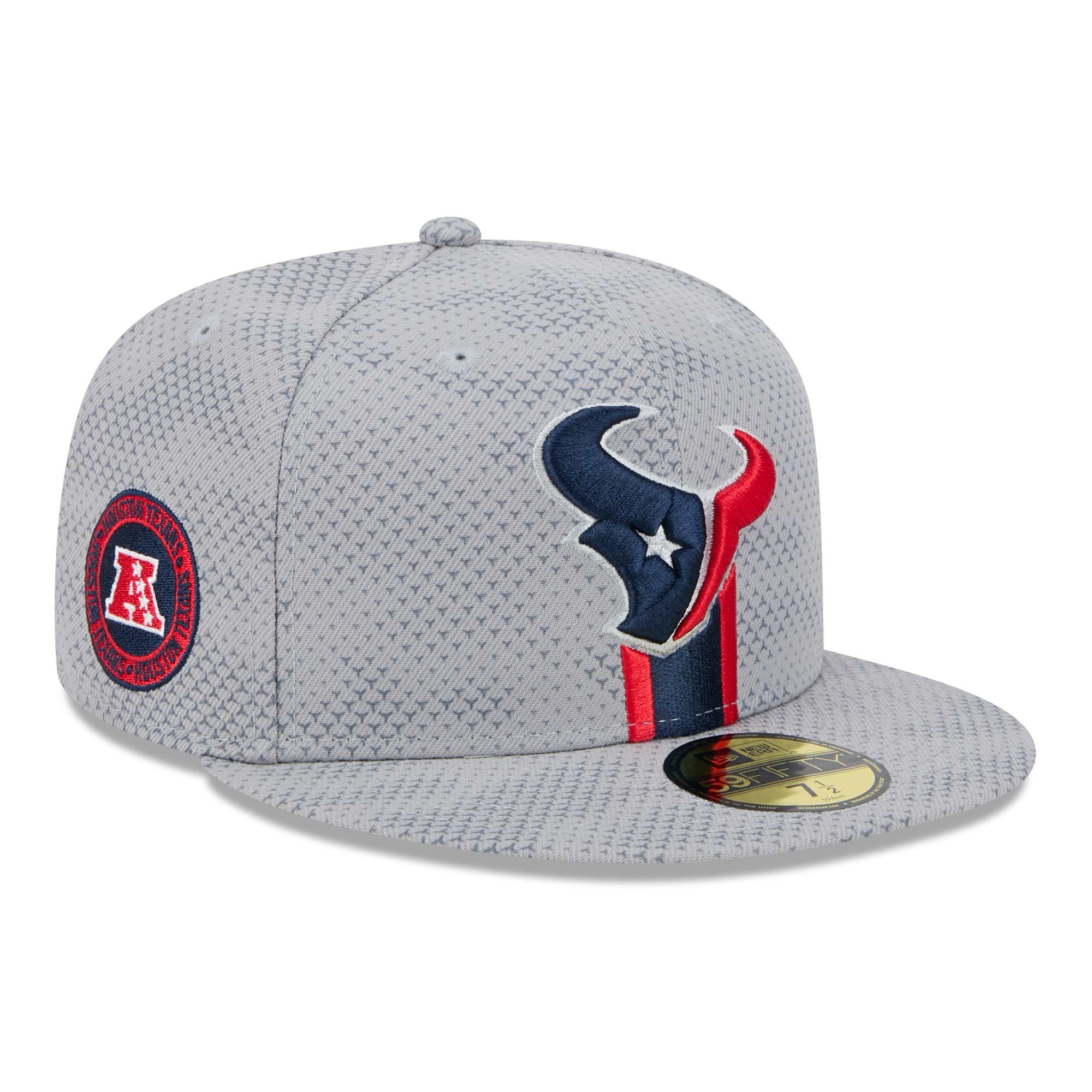 Houston Texans 2024 NFL Sideline New Era 59FIFTY Fitted Cap Grau