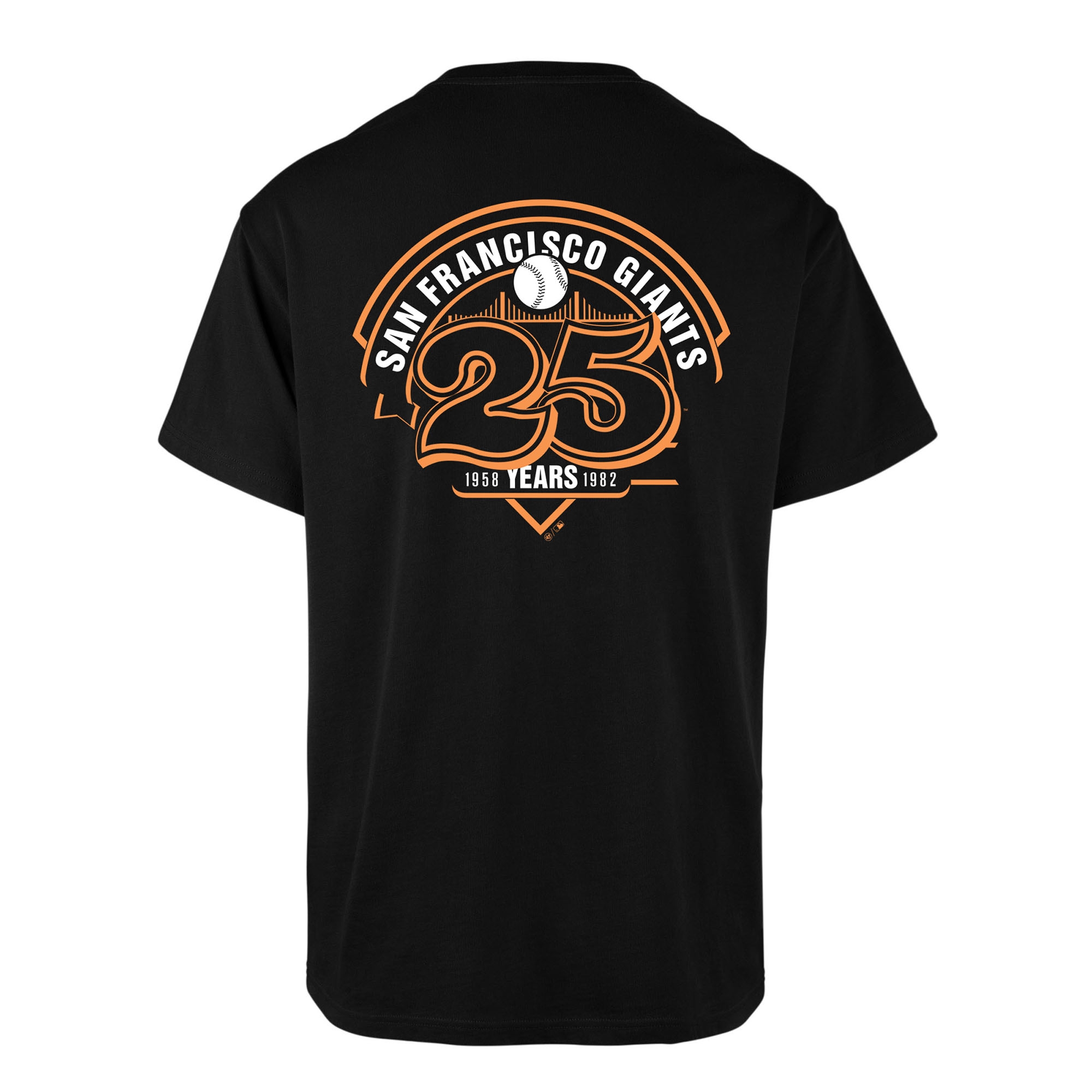 San Francisco Giants 25th Anniversary '47 Echo MLB T-Shirt Black