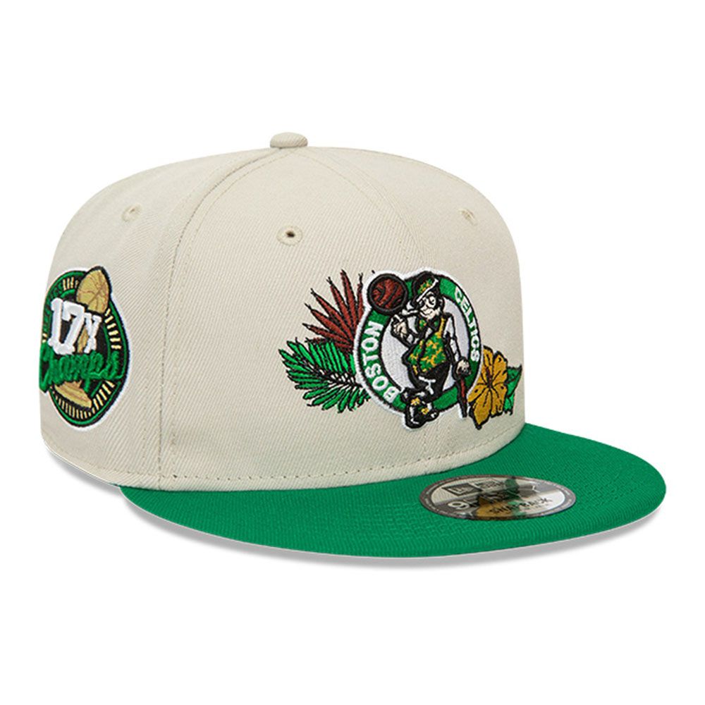 Boston Celtics Floral Logo New Era 9FIFTY Snapback Cap