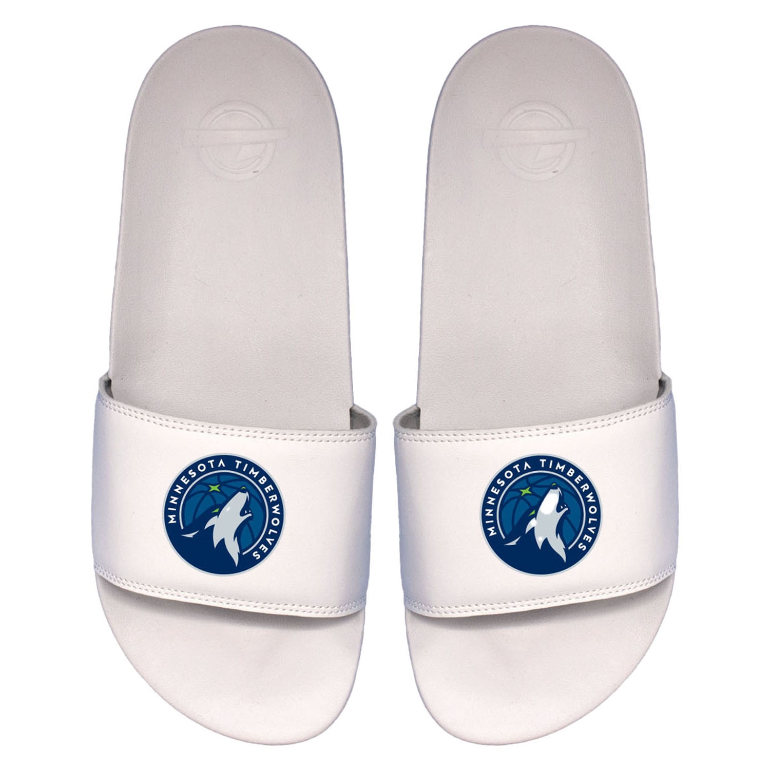 Minnesota Timberwolves Primary Logo ISlide NBA Slipper Badelatschen Weiß