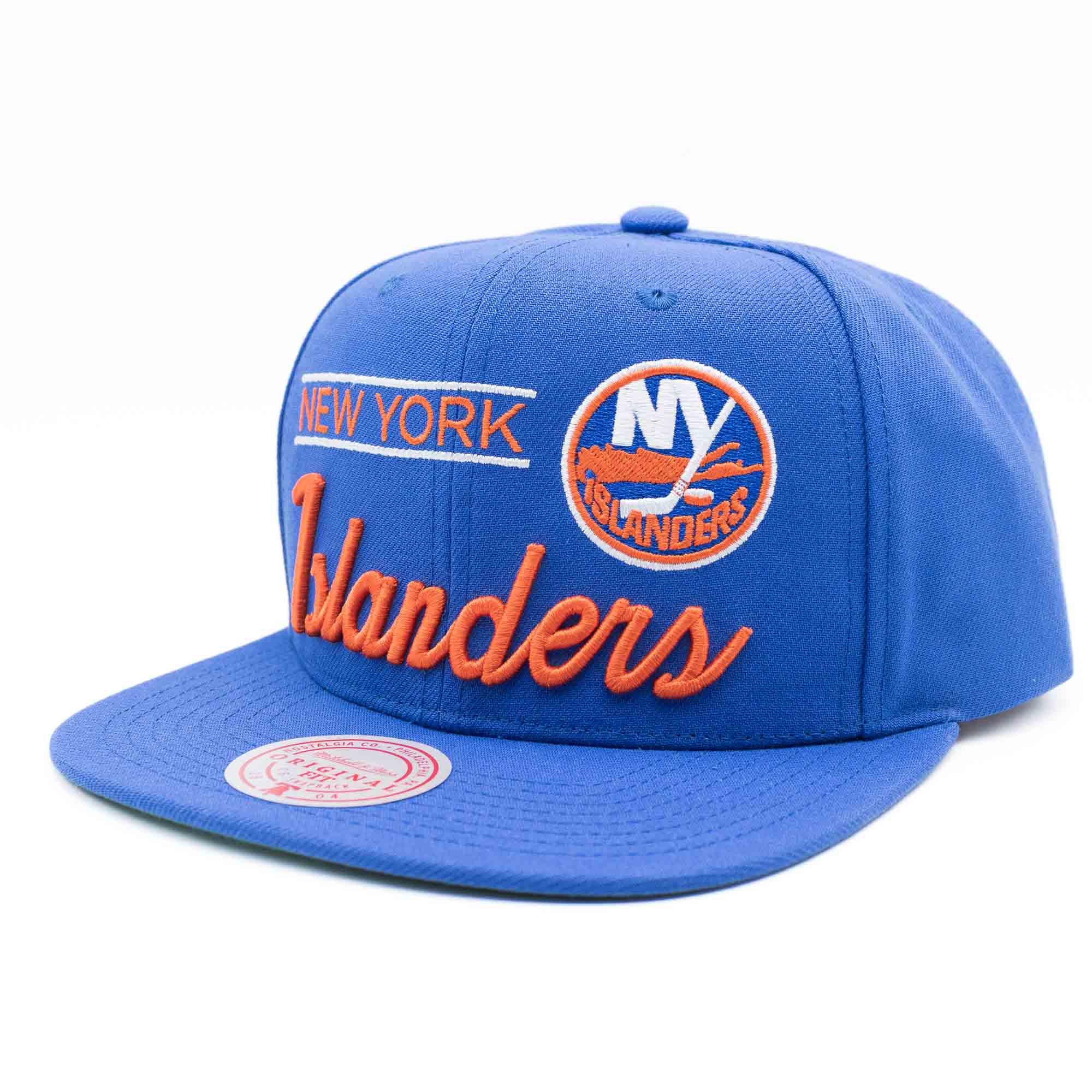 New York Islanders Retro Lock Up Mitchell & Ness Snapback NHL Cap Blue