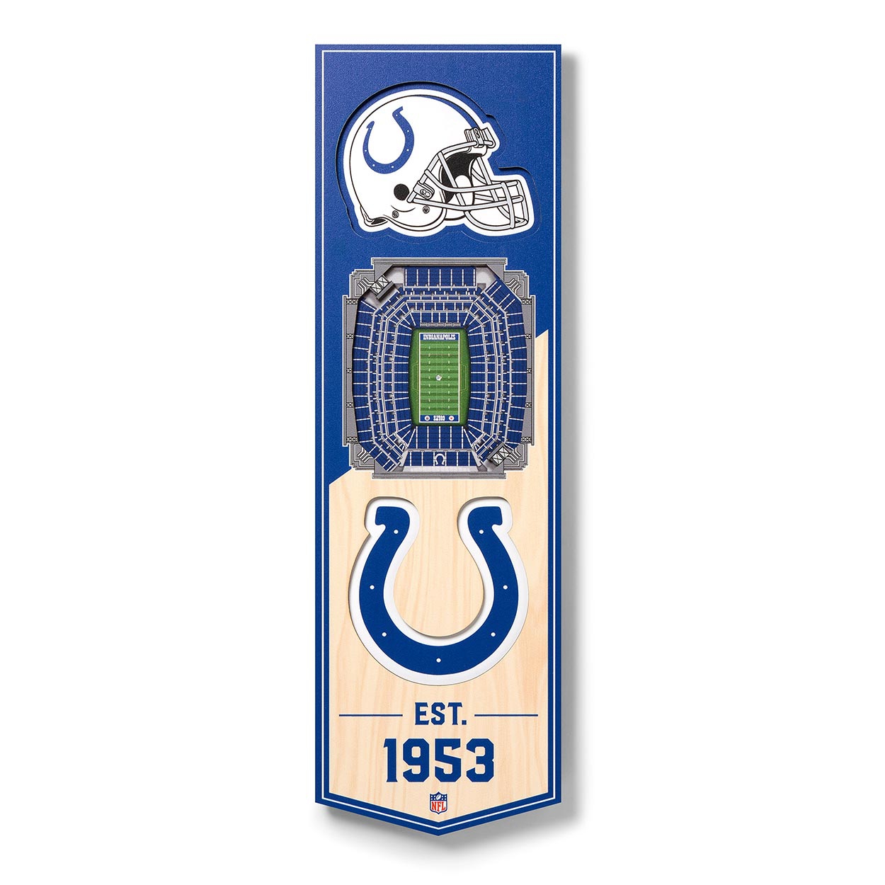 Indianapolis Colts 3D Stadium NFL Banner Bild